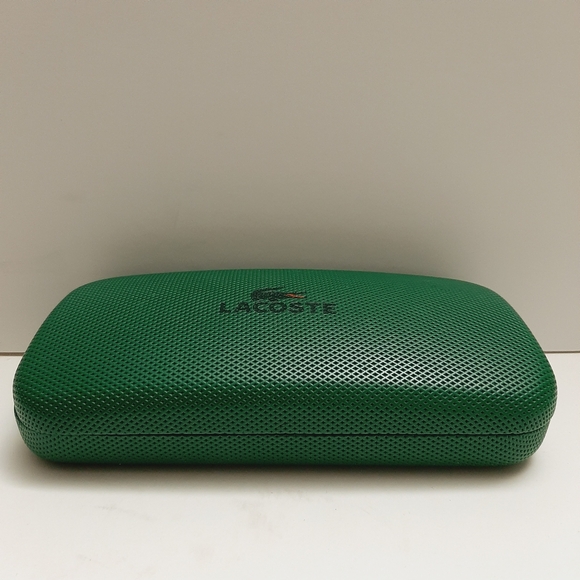 🍒 LACOSTE Crocodile Logo Green Sunglass Hard Clamshell Case - Picture 5 of 14